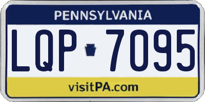 PA license plate LQP7095