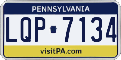 PA license plate LQP7134