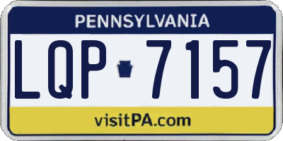 PA license plate LQP7157