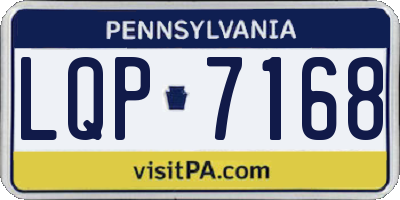 PA license plate LQP7168