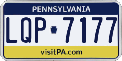 PA license plate LQP7177