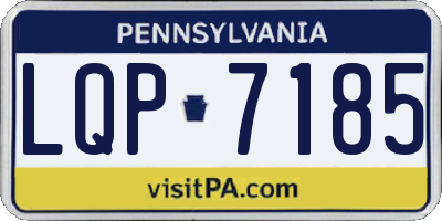 PA license plate LQP7185