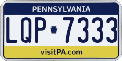PA license plate LQP7333