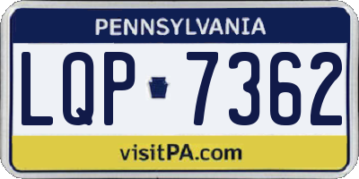 PA license plate LQP7362