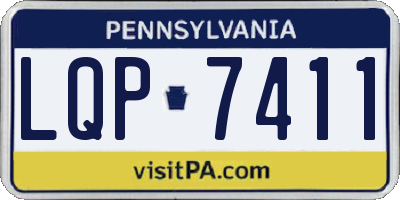 PA license plate LQP7411