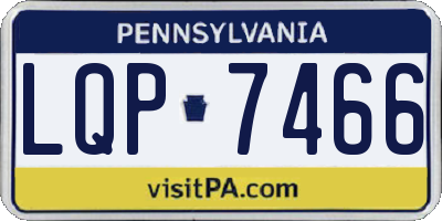 PA license plate LQP7466