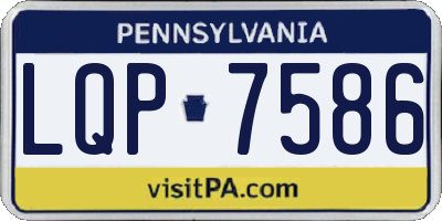 PA license plate LQP7586