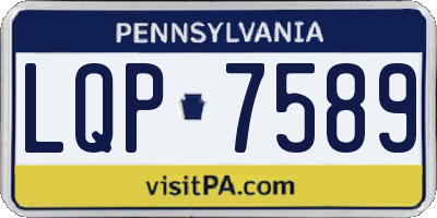 PA license plate LQP7589