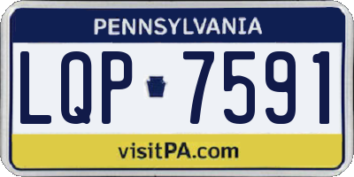 PA license plate LQP7591