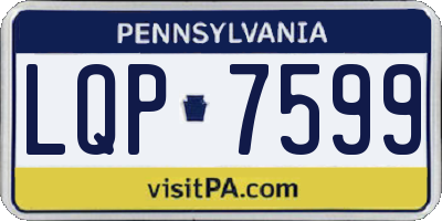 PA license plate LQP7599