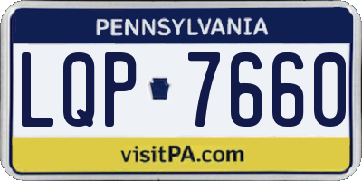 PA license plate LQP7660