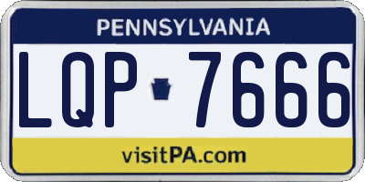 PA license plate LQP7666