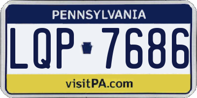 PA license plate LQP7686