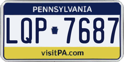 PA license plate LQP7687