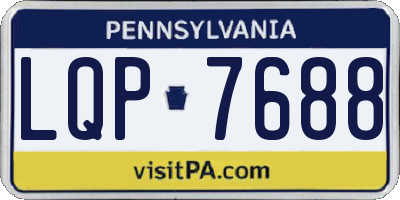 PA license plate LQP7688
