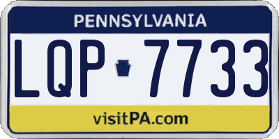 PA license plate LQP7733