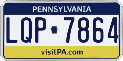 PA license plate LQP7864