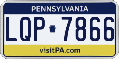 PA license plate LQP7866