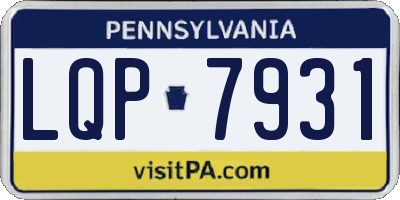 PA license plate LQP7931