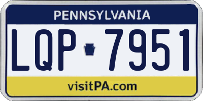 PA license plate LQP7951