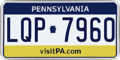 PA license plate LQP7960