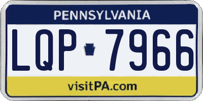 PA license plate LQP7966