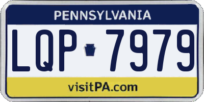 PA license plate LQP7979