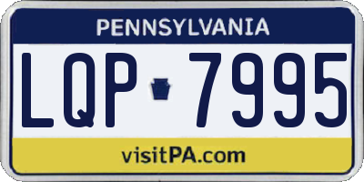 PA license plate LQP7995