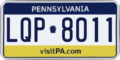 PA license plate LQP8011