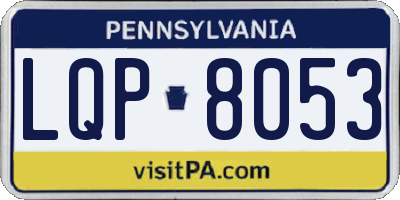 PA license plate LQP8053