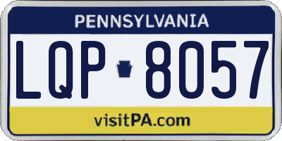 PA license plate LQP8057