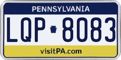 PA license plate LQP8083
