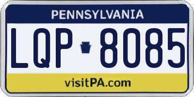 PA license plate LQP8085