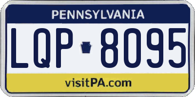 PA license plate LQP8095