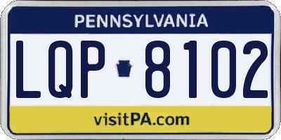 PA license plate LQP8102