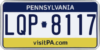 PA license plate LQP8117