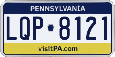 PA license plate LQP8121