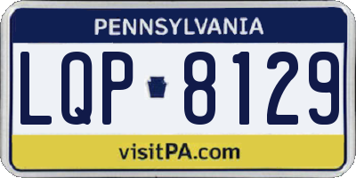 PA license plate LQP8129
