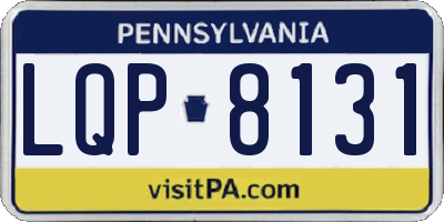PA license plate LQP8131