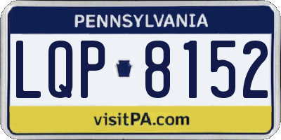 PA license plate LQP8152