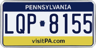 PA license plate LQP8155