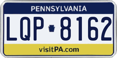 PA license plate LQP8162