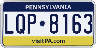 PA license plate LQP8163