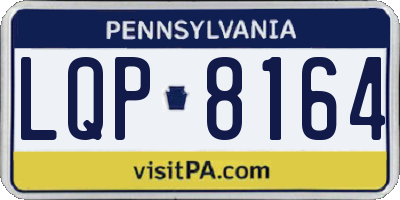 PA license plate LQP8164