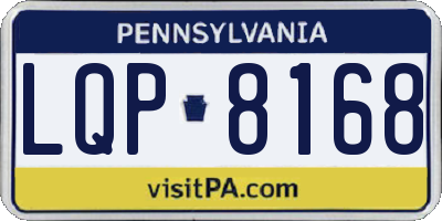 PA license plate LQP8168