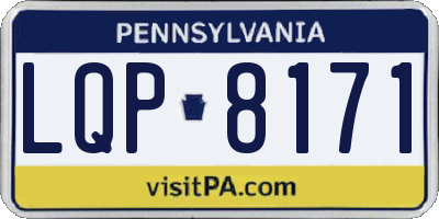 PA license plate LQP8171
