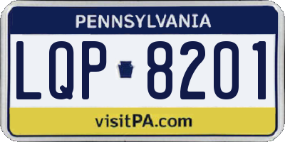 PA license plate LQP8201