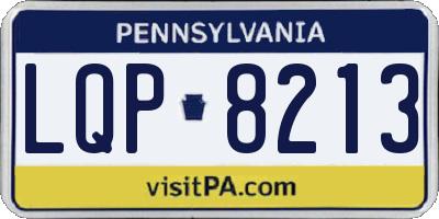 PA license plate LQP8213