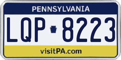 PA license plate LQP8223