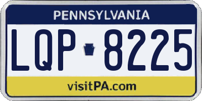 PA license plate LQP8225